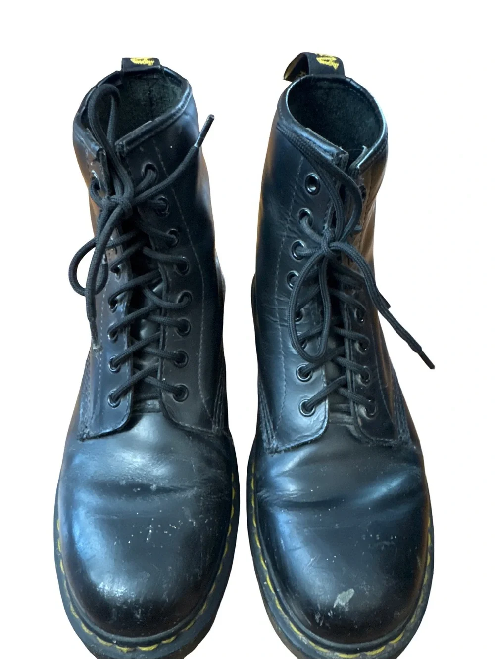 Doc Martens 1460 Combat Style Boots Black Size US 10M Grunge Hipster Lace Up